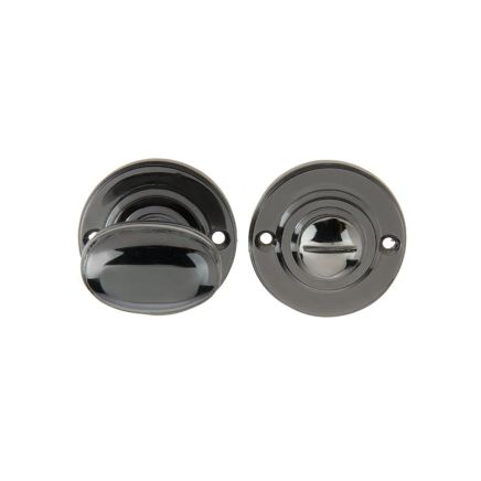Jedo Oval Ringed Turn & Release 40mm Polished Black Nickel - By Frelan Hardware - JV2680PBN