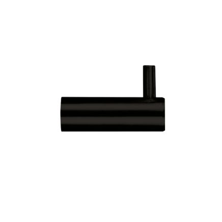 Zoo Hardware Single Coat Hook without Rose - Black