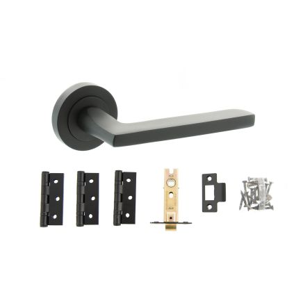 Atlantic Alaska Dorpac (2.5" Latch, 3"x2" Hingesx3) - Matt Black