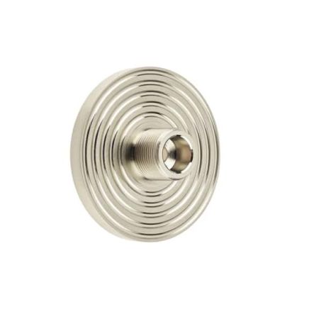Burlington Reeded Bases to Suit Wall Mounted Doorstops Satin Nickel - By Frelan Hardware - BUR974SN