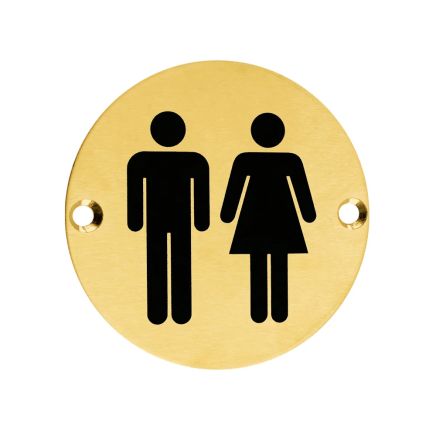 Zoo Hardware Sex Symbol - Unisex - 76mm dia - PVD Satin Brass