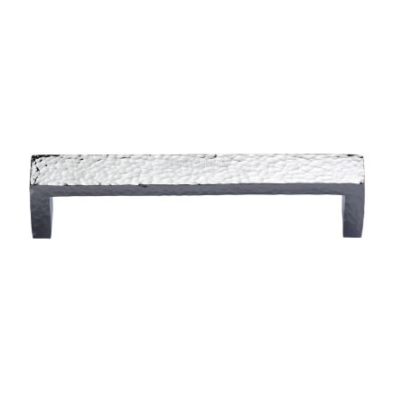 Heritage Brass Cabinet Pull Hammered Wide Metro Design 192mm CTC Polished Chrome Finish