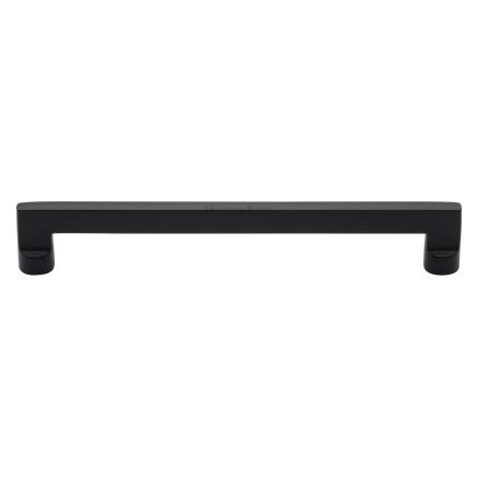 Heritage Brass Cabinet Pull Apollo Design 203mm CTC Matt Black Finish