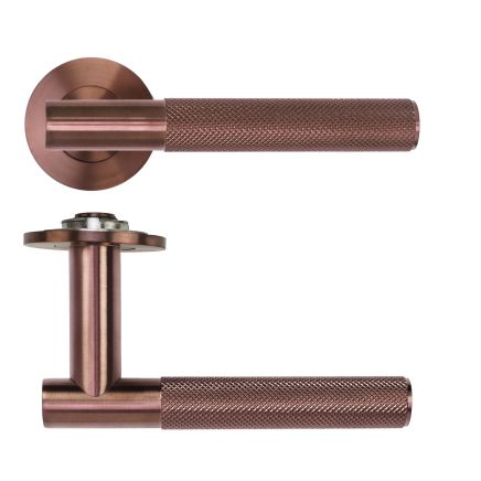 Zoo Hardware Orta Lever on 4mm Round Slim Sprung Rose - PVD Bronze