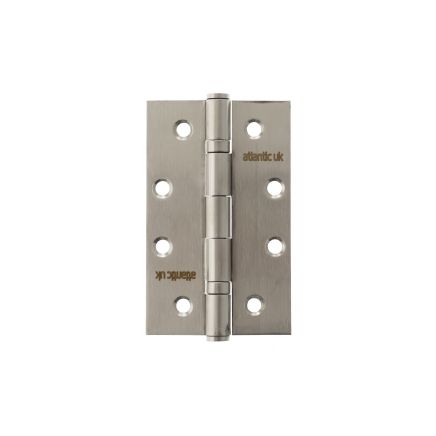 Atlantic Slim Knuckle Ball Bearing Hinges 4" x 2.5" x 2.5mm - Satin Stainless Steel (Pair)