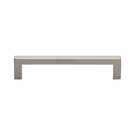 Heritage Brass Cabinet Pull City Design 128mm CTC Satin Nickel Finish