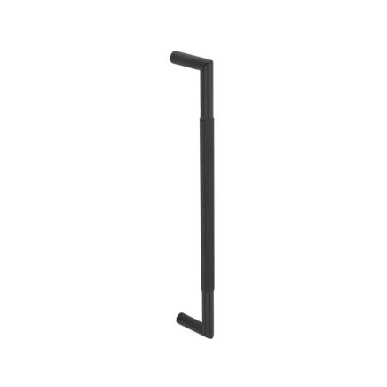 Matt Black 425x20mm Mitred B/T Linear Knurled Pull Handle 304g - By Frelan Hardware - JMB6