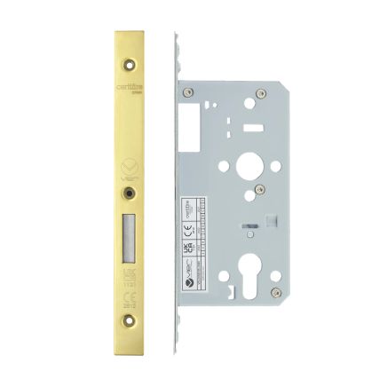 Zoo Hardware 2 Piece - DIN euro deadlock - backset 55mm - Gold
