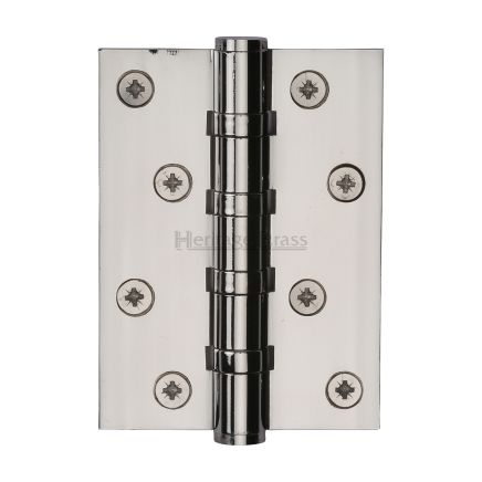 Heritage Brass Hinge Brass with Ball Bearing 4" x 3" Polished Nickel finish