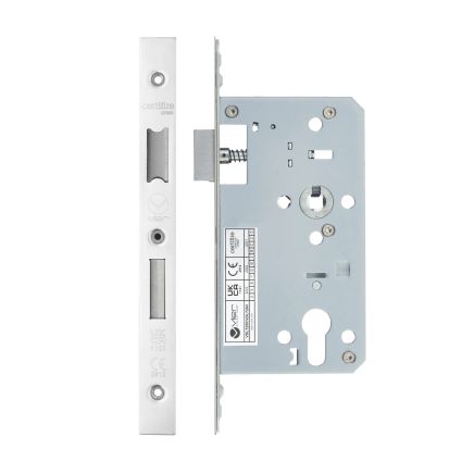 Zoo Hardware 2 Piece - DIN euro sashlock - 72mm c/c - backset 60mm - Stainless Steel