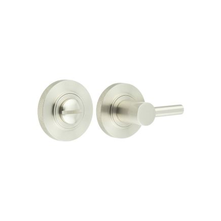 Burlington Easy Turn & Release Knurled Rose Satin Nickel - By Frelan Hardware - BUR-82SN-55SN