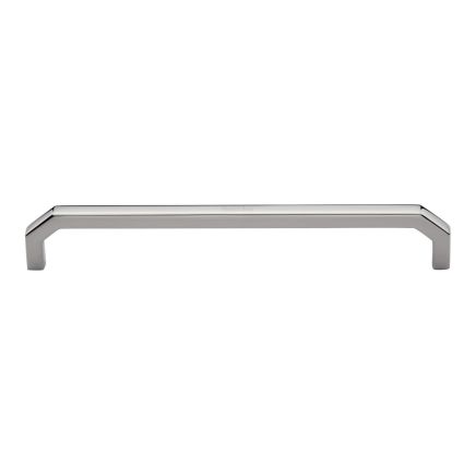 Heritage Brass Cabinet Pull Hex Angular Design 203mm CTC Polished Nickel Finish