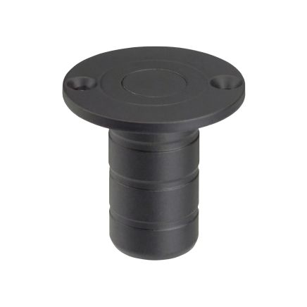 Zoo Hardware Dust Socket for Flush Bolts - Wood 20mm dia. x 38mm - Powder Coat Black
