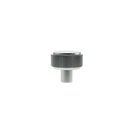 Millhouse Brass Battersea Linear Round Cabinet Knob Handle - Polished Chrome