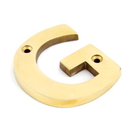 Polished Brass Letter G