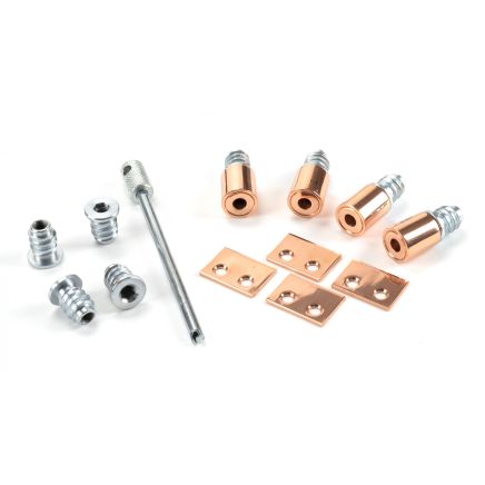 Polished Bronze Secure Stops (Pack of 4)