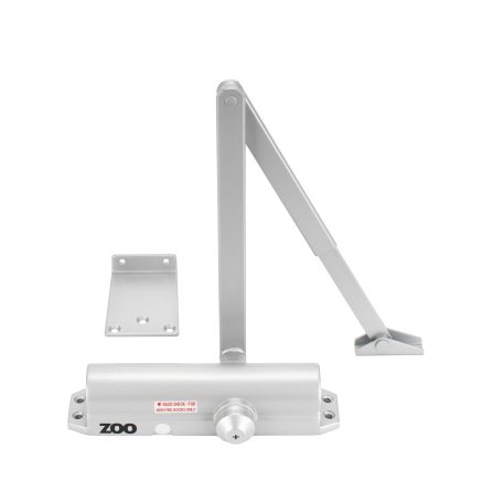 Zoo Hardware Size 2-4 Door Closer - Nickel