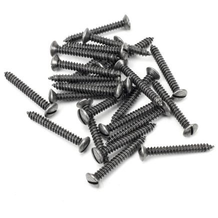 Pewter 10x1½" Round Head Screws (25)