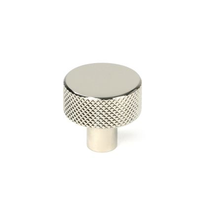 Polished Nickel Brompton Cabinet Knob - 25mm (No rose)
