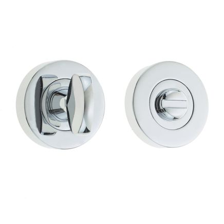 Jedo Designer Turns & Releases 35mm Round Rose no Indicator 38x8mm Polished Chrome - By Frelan Hardware - JV2777PC