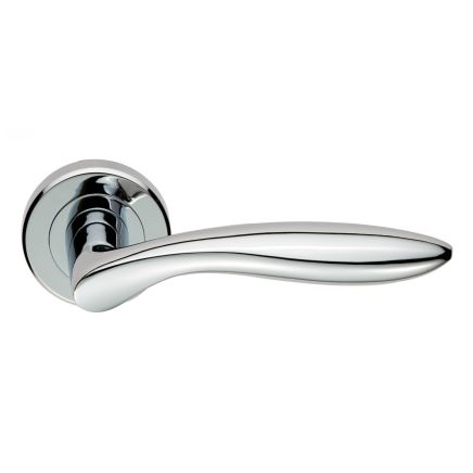 Serozzetta Shark Lever On Rose  - Polished Chrome