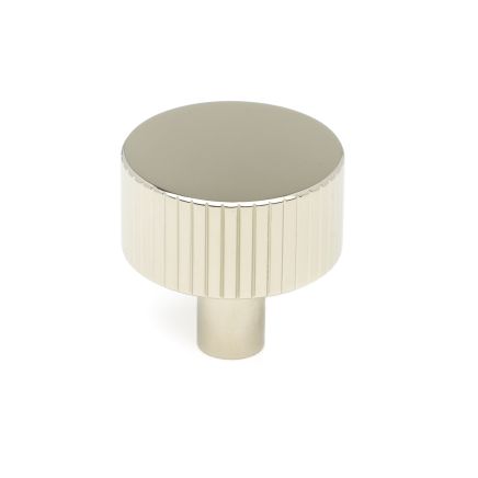 Polished Nickel Judd Cabinet Knob - 32mm (No rose)