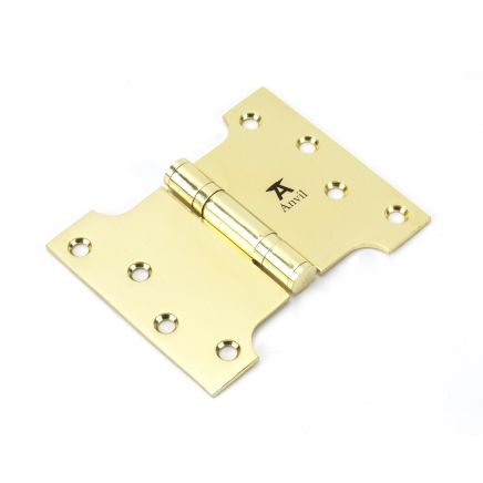Polished Brass 4" x 3" x 5" Parliament Hinge (pair) ss