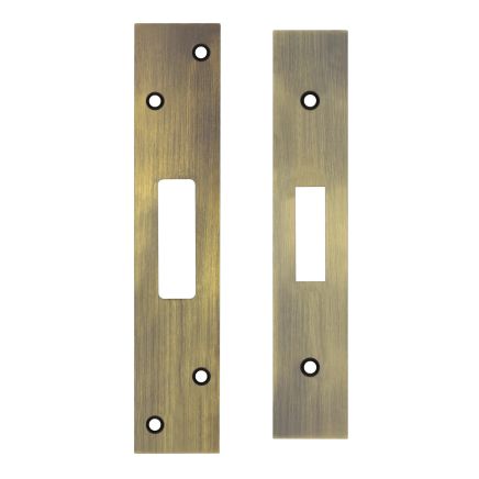 Zoo Hardware Spare Acc Pk for UK Dead Locks - *BLANK* - contains Forend, Strike and Fixing Screws - Bronze