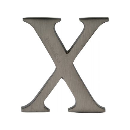 Heritage Brass Alphabet X Pin Fix 51mm (2") Matt Bronze Finish