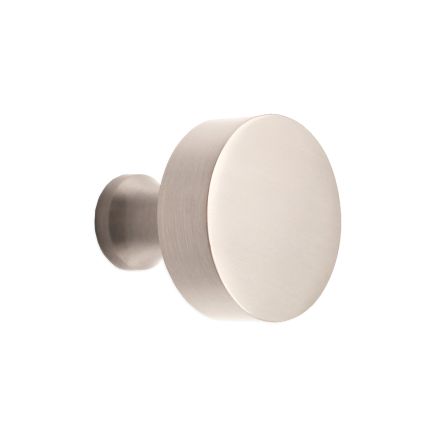 Round Cupboard Knob Satin Silver