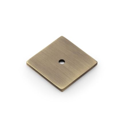 Alexander & Wilks - Quantock Square Backplate - Antique Brass