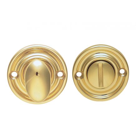 Oval Turn And Release - Polished Brass