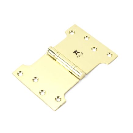 Polished Brass 4" x 4" x 6" Parliament Hinge (pair) ss
