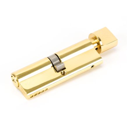 Lacquered Brass 45/45 5pin Euro Cylinder/Thumbturn