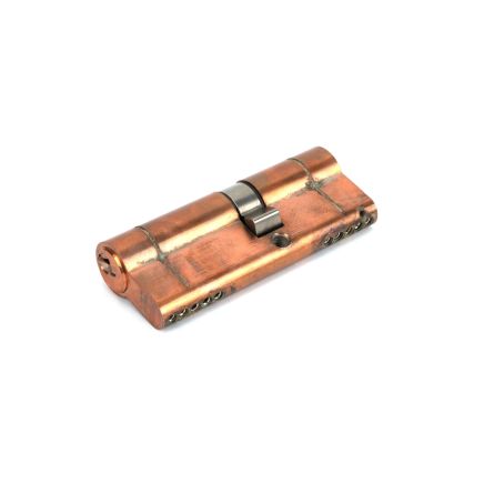 Polished Bronze 35/45 5pin Euro Cylinder KA
