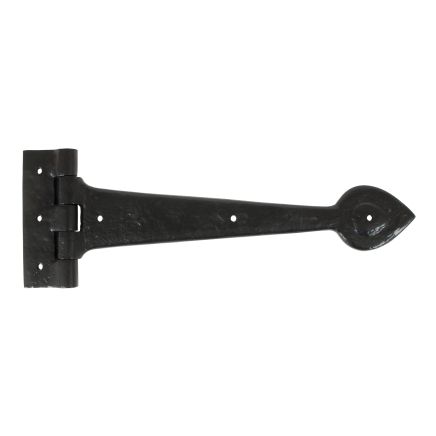 Black Textured 12" Cast T Hinge (pair)