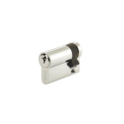 Jedo Euro Profile Single Cylinders to Differ 40mm Polished Chrome - By Frelan Hardware - JL-40EPSPC