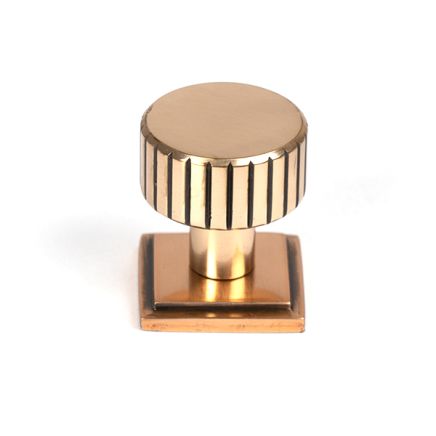 Polished Bronze Judd Cabinet Knob - 25mm (Square)