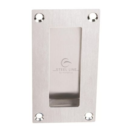 Steel Line Flush Pull Satin Stainless Steel finish