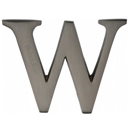 Heritage Brass Alphabet W Pin Fix 51mm (2") Matt Bronze Finish