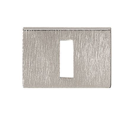 Tupai Rapido RetaLine/VersaLine Key Escutcheons on Long Rose - Pearl Nickel