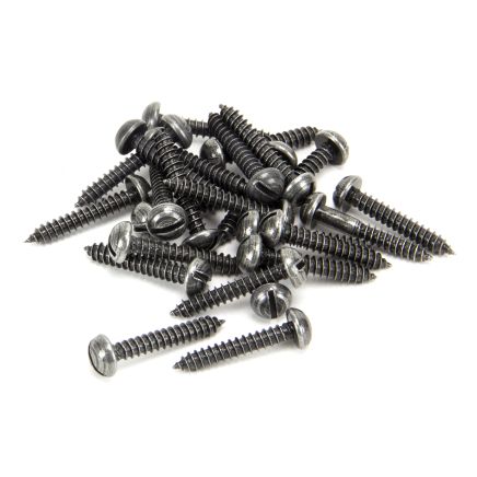 Pewter 8 x 1" Round Head Screws (25)