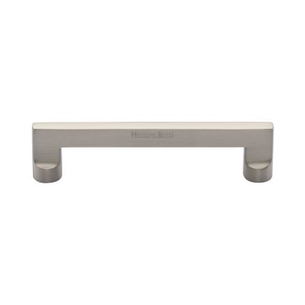 Heritage Brass Cabinet Pull Apollo Design 128mm CTC Satin Nickel Finish