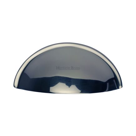 Heritage Brass Drawer Pull Half Moon Design 57mm CTC Polished Chrome Finish