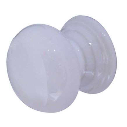Jedo Porcelain Cupboard Knobs 50mm White - By Frelan Hardware - JC16