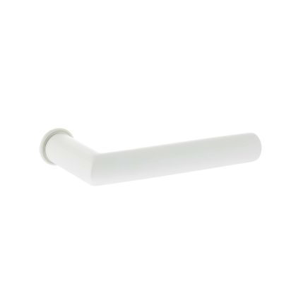 Tupai Rapido Covela Lever Door Handle on Concealed Round Rose - White (Pair)
