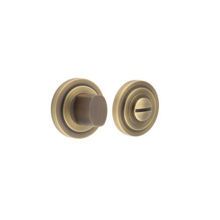 Burlington Turns & Releases Inner 3 Stepped Rose Antique Brass - By Frelan Hardware - BUR-81AB-52AB