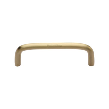 Heritage Brass Cabinet Pull Wire Design 96mm CTC Satin Brass Finish