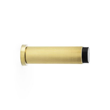 Alexander & Wilks - Reeded Projection Door Stop - Satin Brass