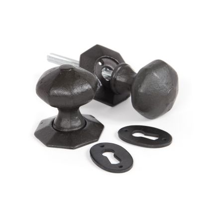 Beeswax Octagonal Mortice/Rim Knob Set